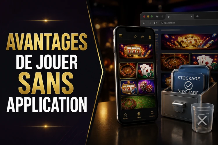 Avantages de jouer sans application
